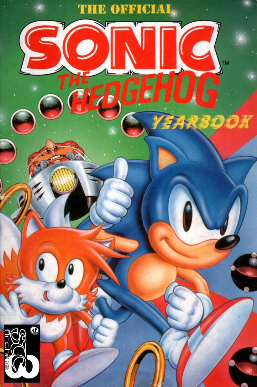 Sonic the Hedgehog Yearbook 1992 Comic cover page